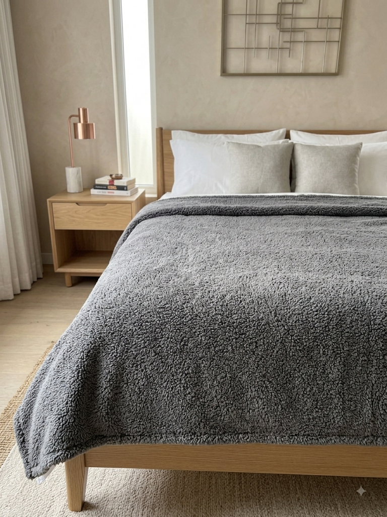 Chăn lông xuất Mỹ siêu ấm (1m x 1m8)