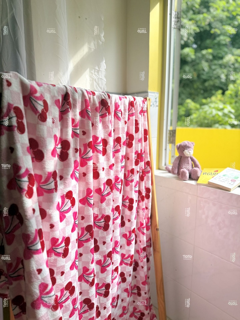 Chăn tuyết xuất Mỹ hiệu Bigone sz 1m6x1m8 (Hồng gosh)